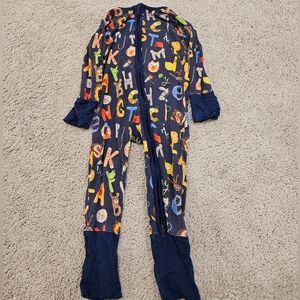 Little Sleepies Alphabet Animal Print 6-12 month One Piece